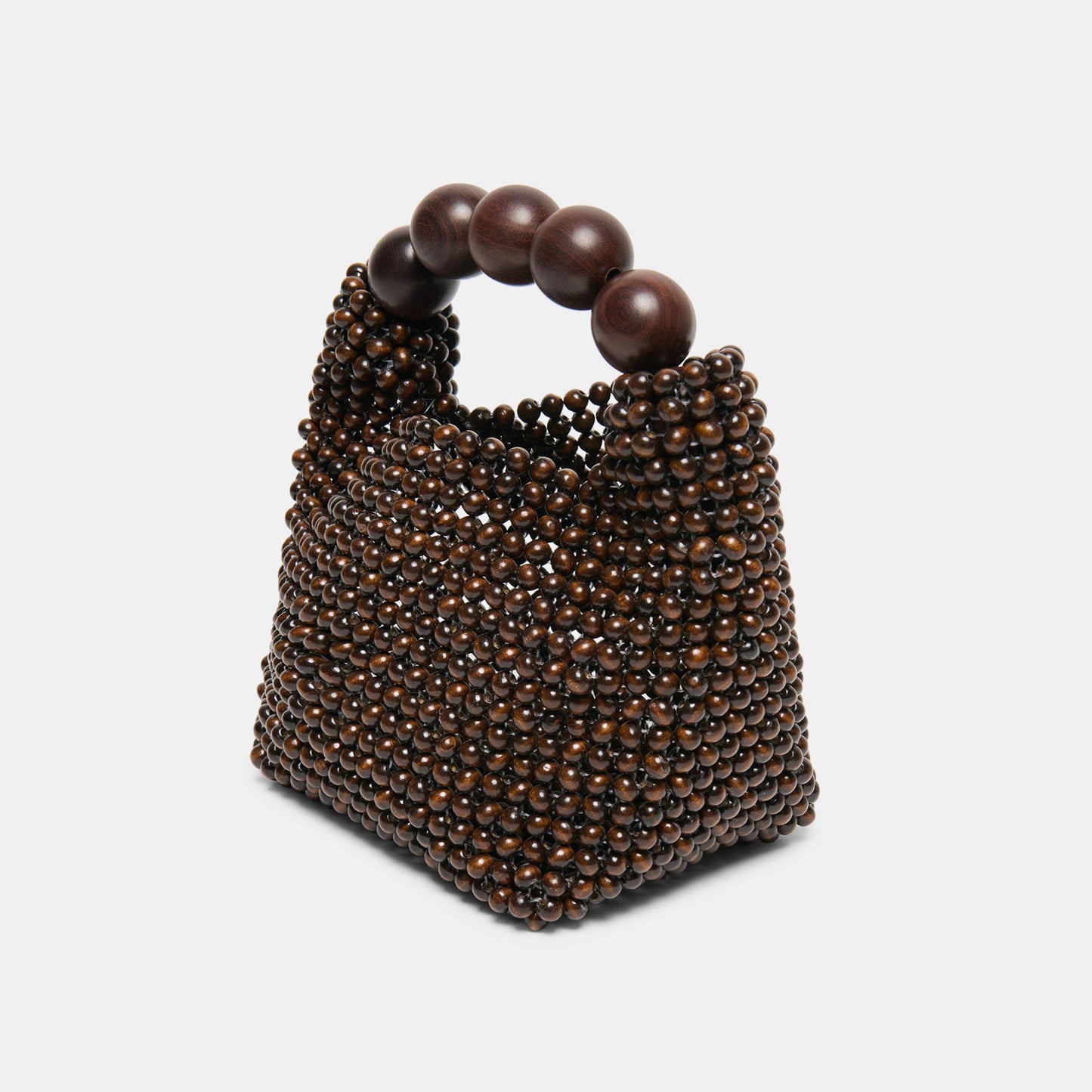 CLOVER Chocolate Wood Beaded Handbag Dolce Vita Online
