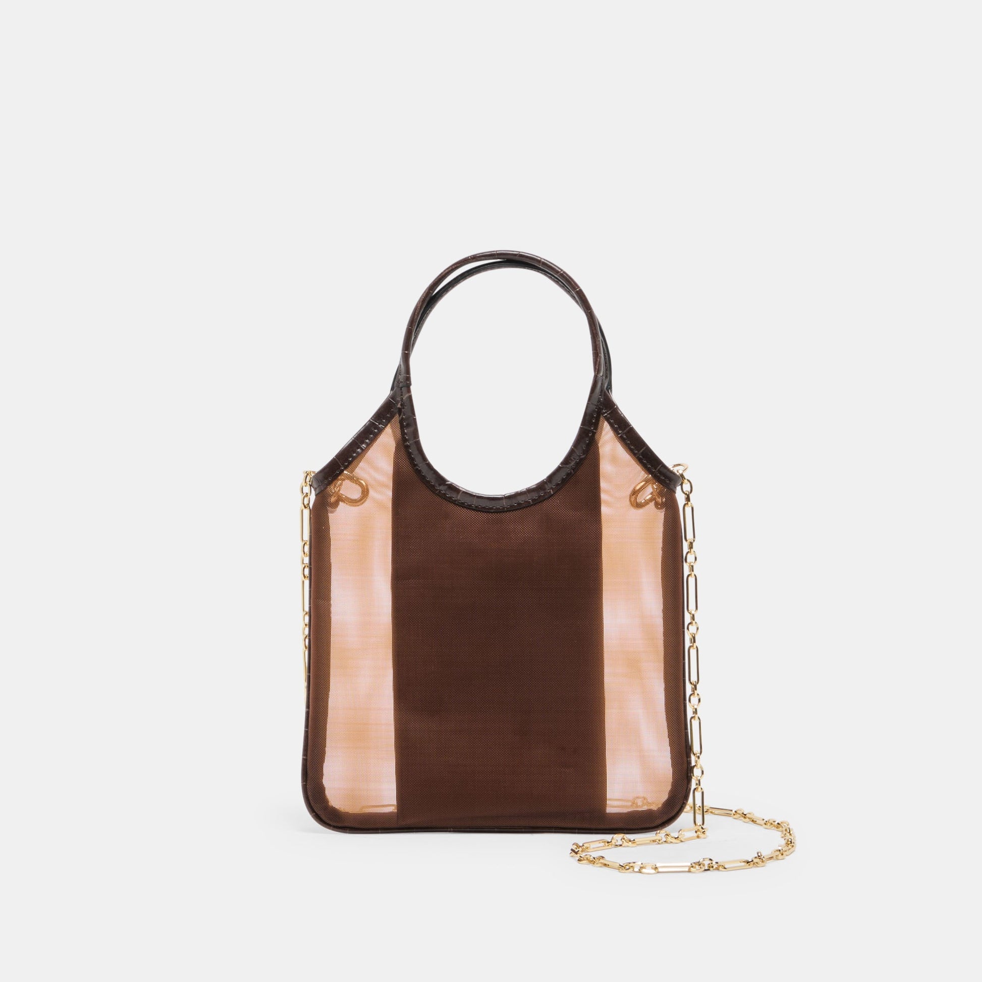 SYLVENE Chocolate Mesh Removable Crossbody Handbag Dolce Vita Online