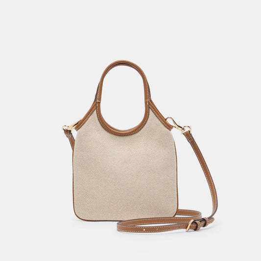SYLVENE Natural Canvas Removable Crossbody Handbag Dolce Vita Sale