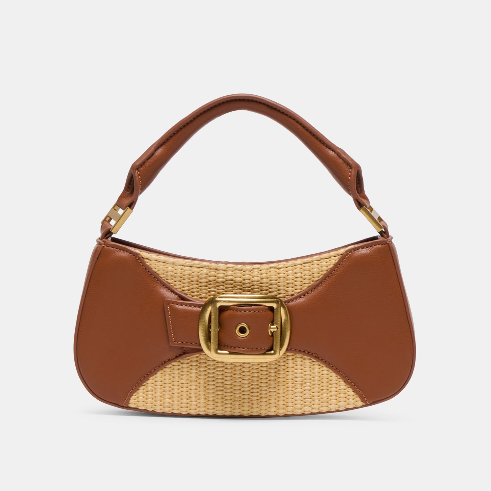 Nuala Raffia Saddle Stella Handbag Dolce Vita For sale