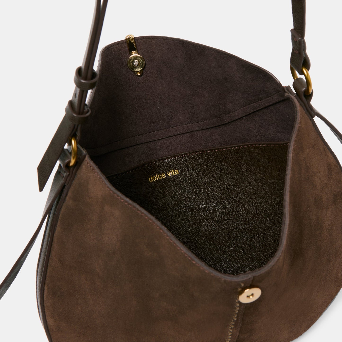 Bennett Espresso Suede Crossbody Dolce Vita Discount
