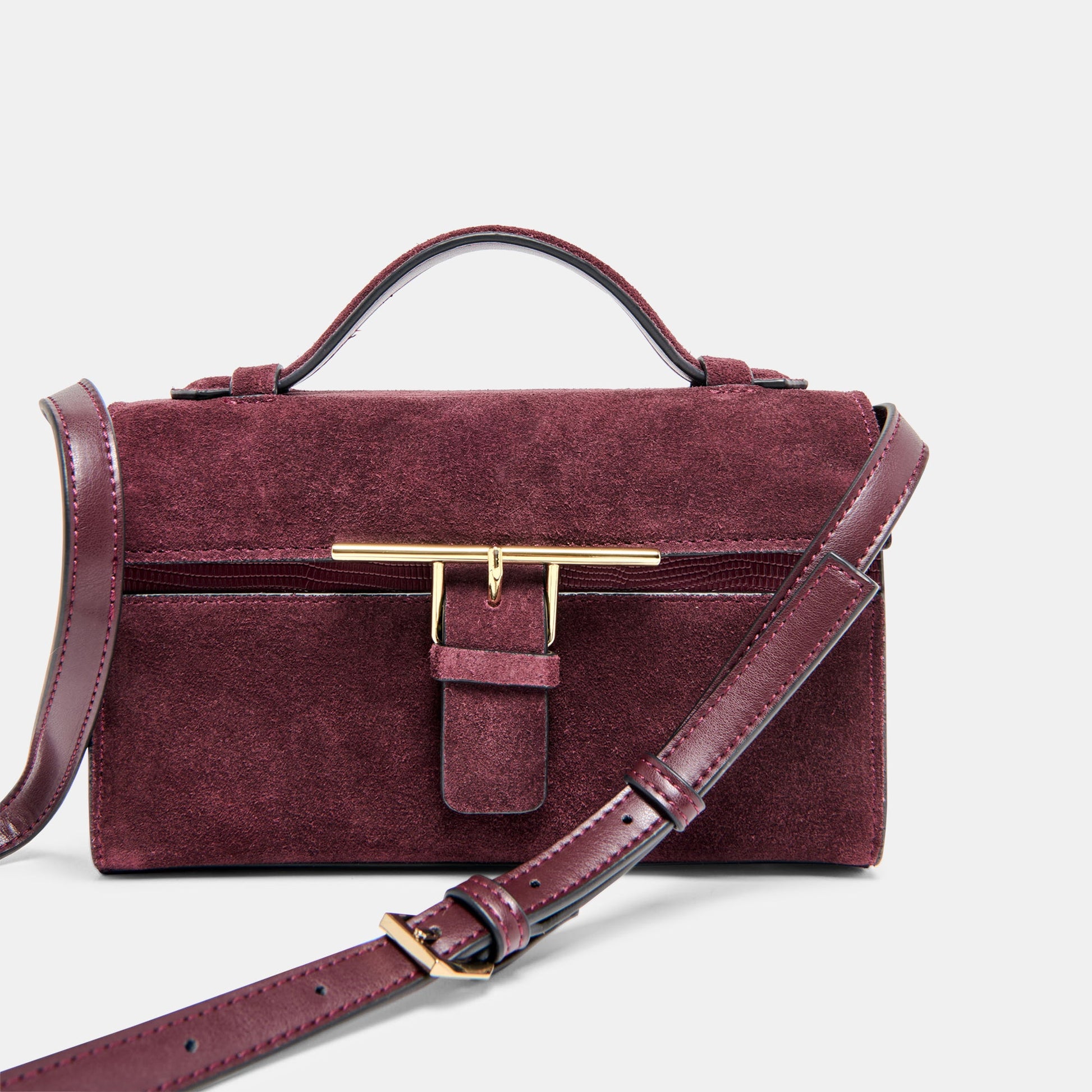 Zannone Burgundy Suede Crossbody Dolce Vita Outlet