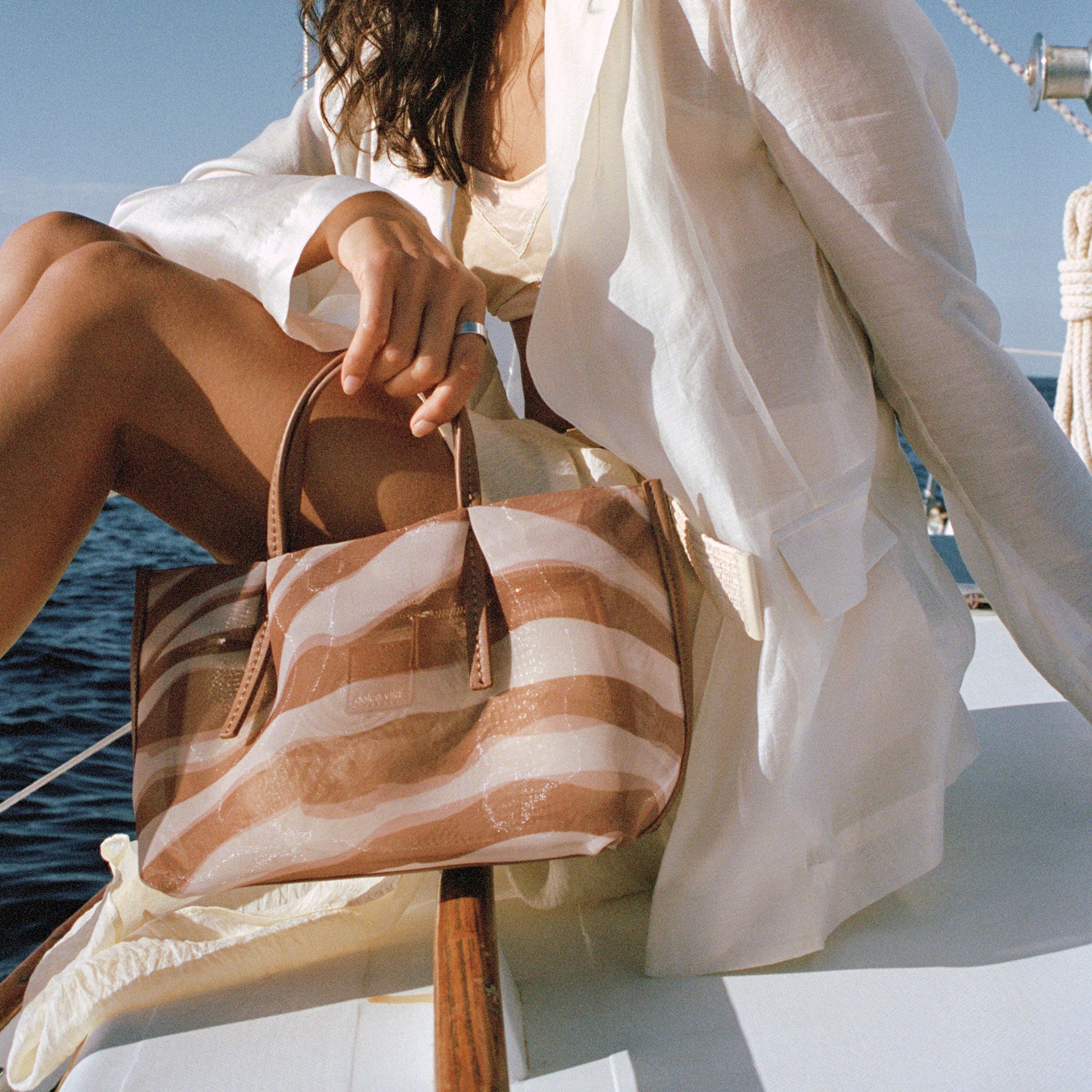 Selene Zebra Mesh Handbag Dolce Vita Outlet