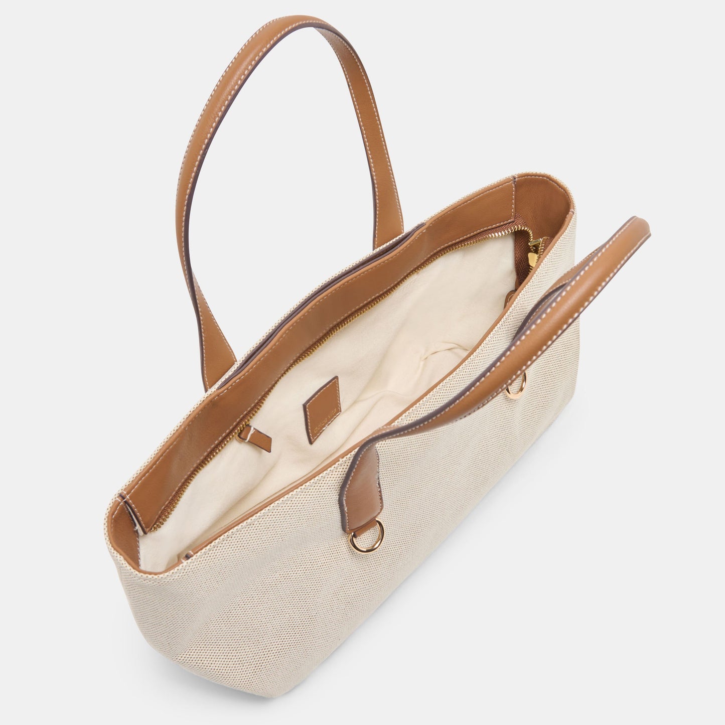 CLARINA Natural Canvas Shoulder Bag Dolce Vita New