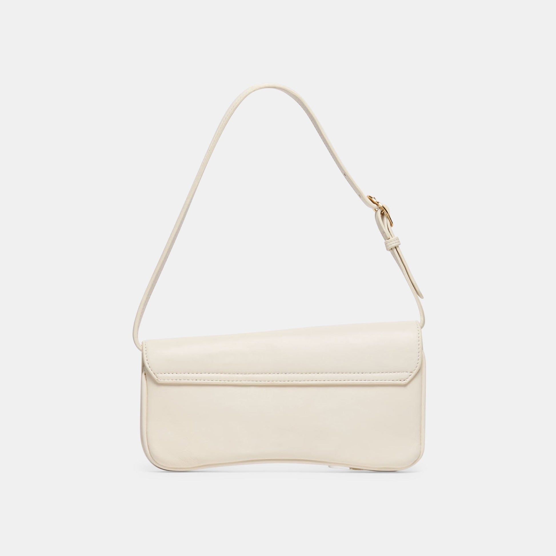 Azura White Leather Shoulder Bag Dolce Vita New