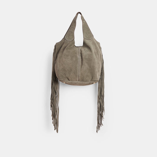 Nakoma Olive Suede Shoulder Bag Dolce Vita New