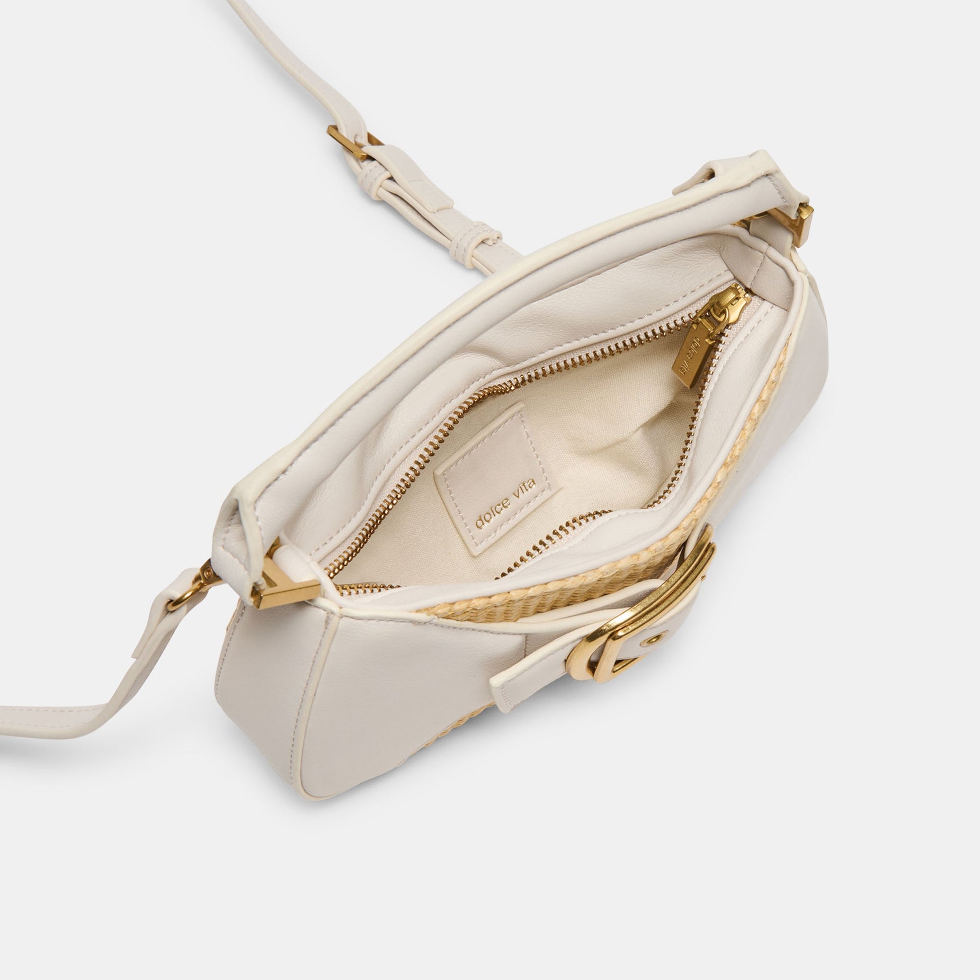 Nuala Raffia White Stella Handbag Dolce Vita Discount