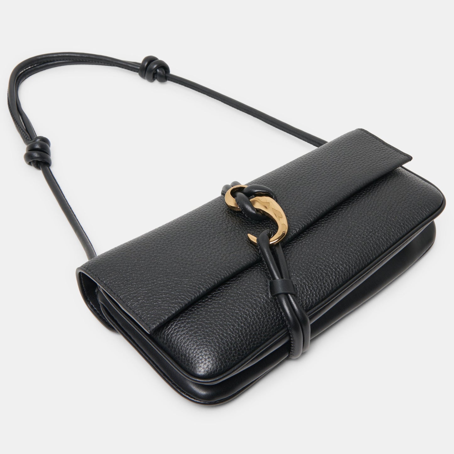 ALICE Black Leather Shoulder Bag Dolce Vita us