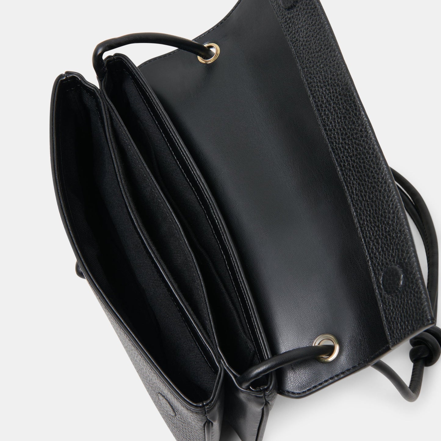 ALICE Black Leather Shoulder Bag Dolce Vita us