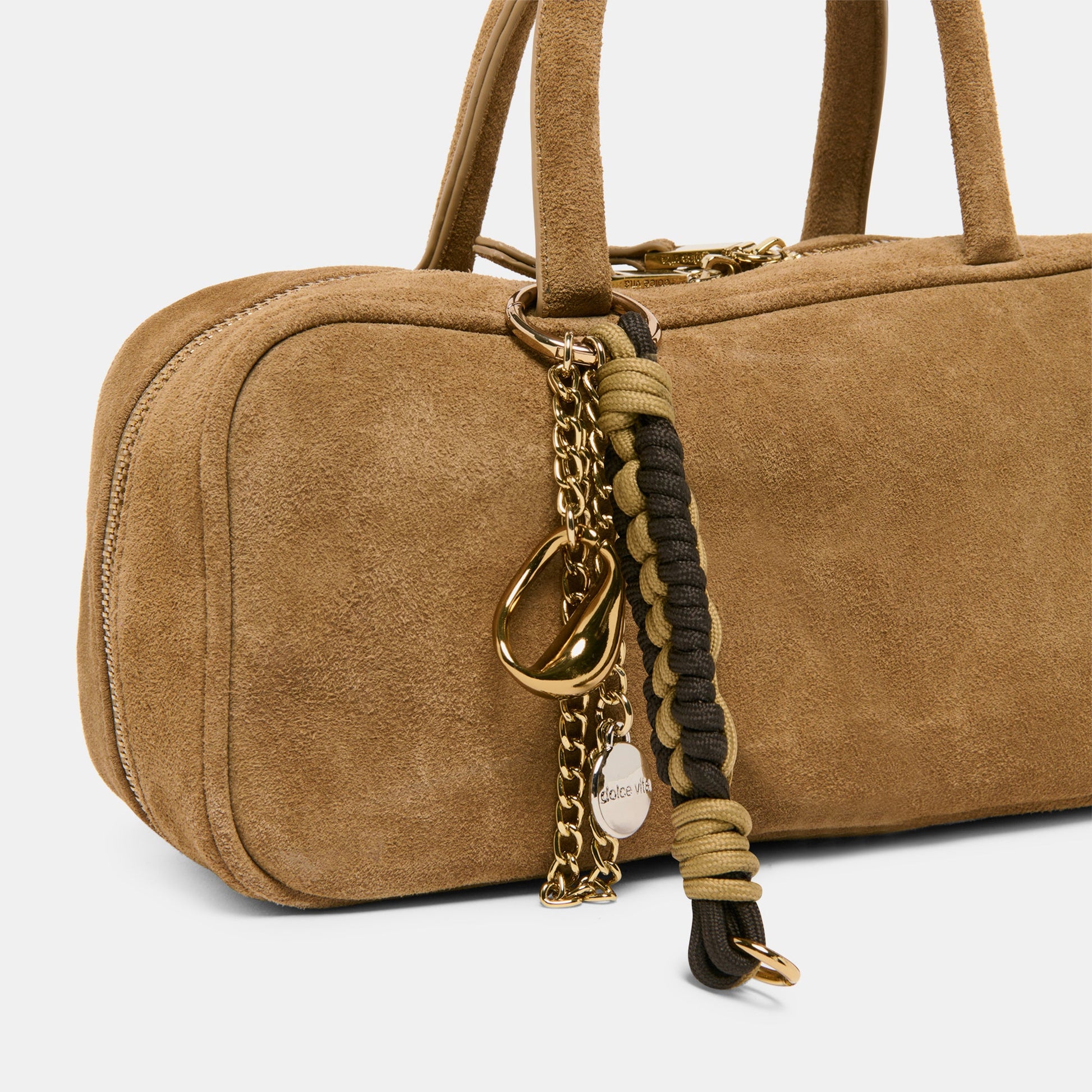 SANTINA HANDBAG TAUPE SUEDE
 – Dolce Vita Dolce Vita Online