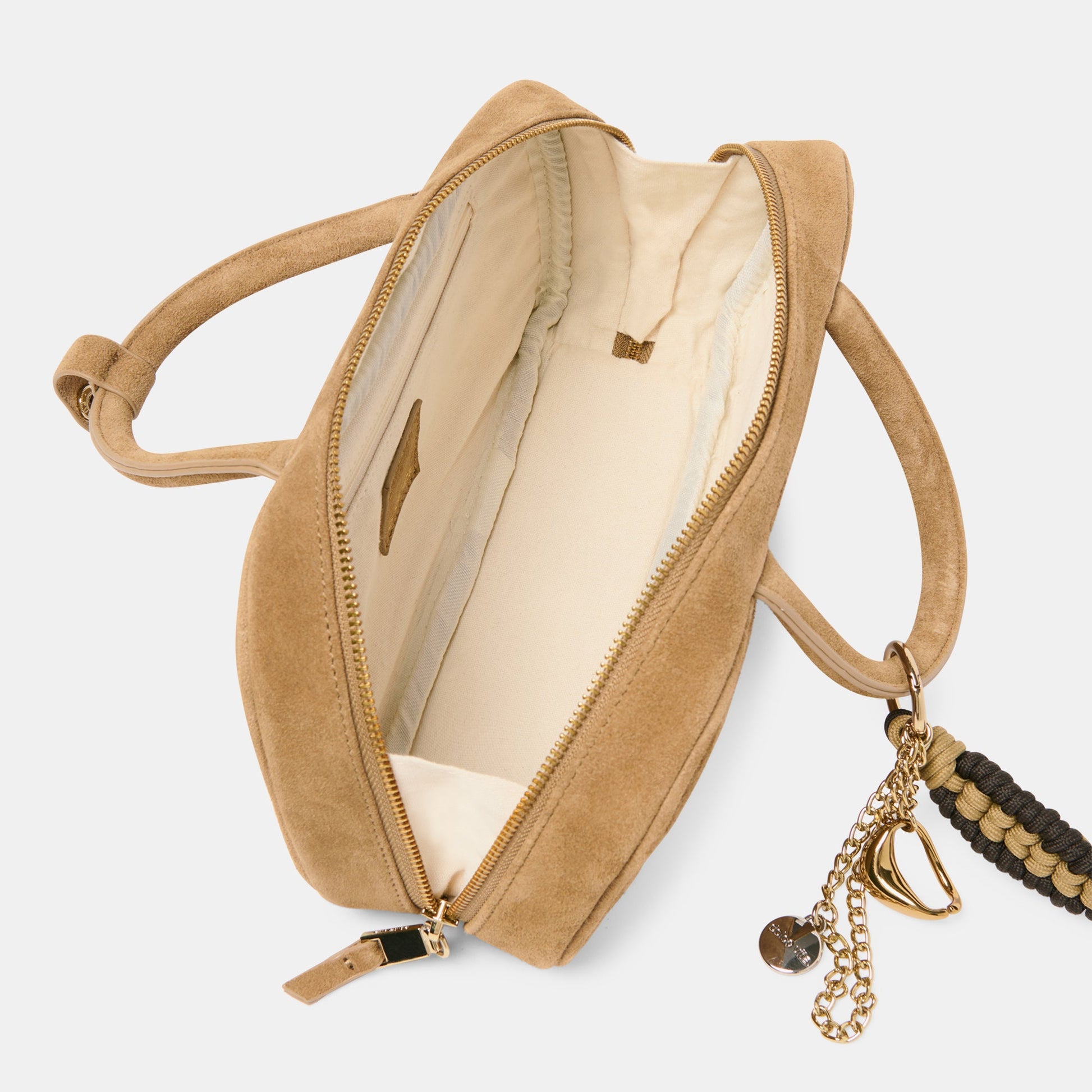 SANTINA HANDBAG TAUPE SUEDE
 – Dolce Vita Dolce Vita Online