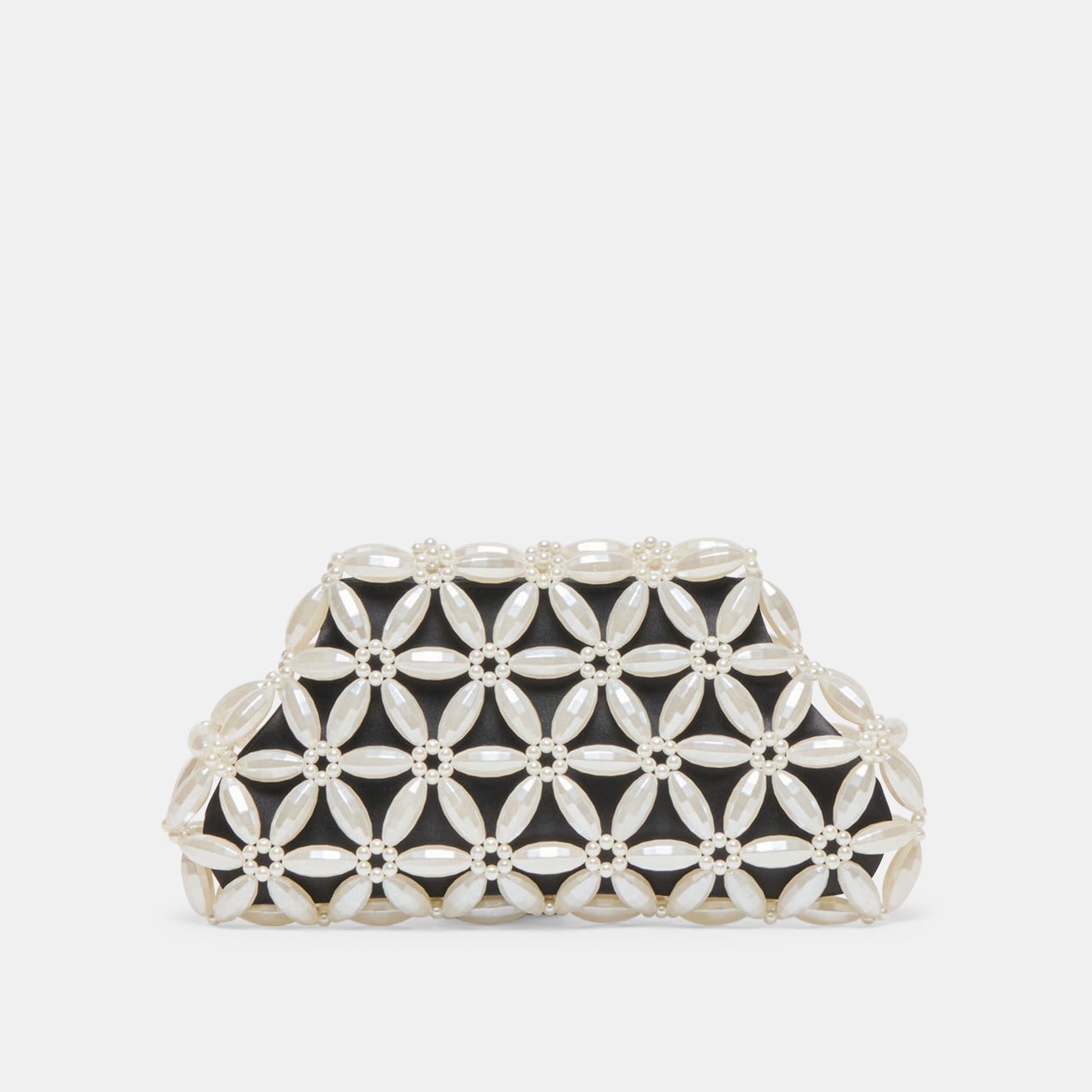 Marlow Black Satin Pearl Clutch Dolce Vita Sale