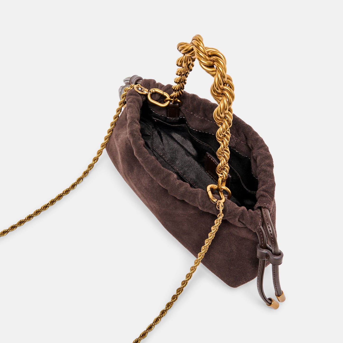 Cleo Espresso Suede Crossbody Dolce Vita On sale