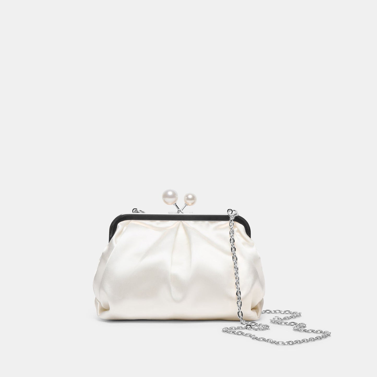 Kendall White Satin Clutch Dolce Vita For sale