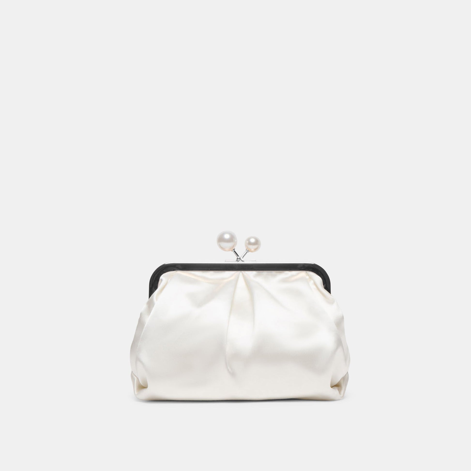 Kendall White Satin Clutch Dolce Vita For sale
