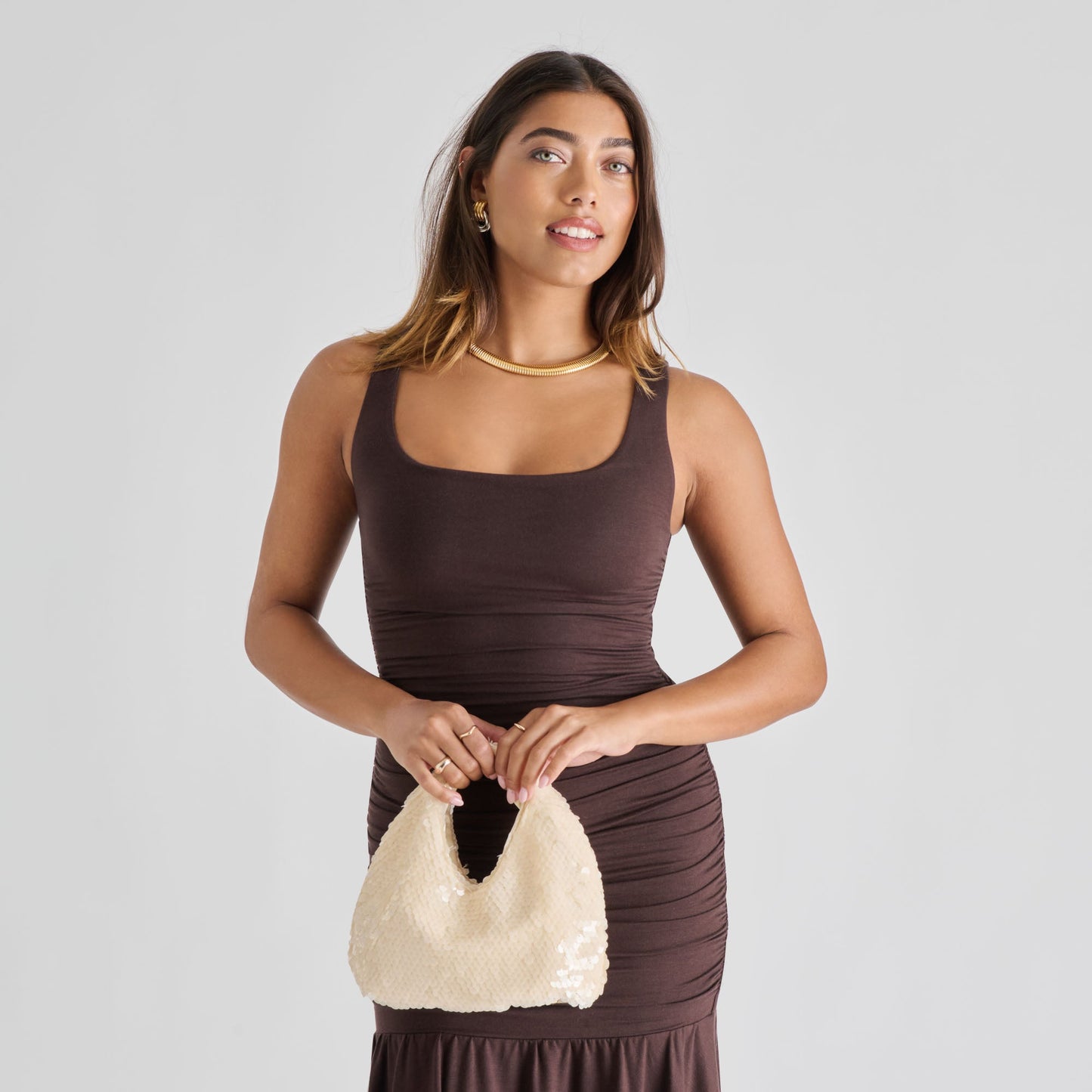 Dahlia Sequin Ivory Sequin Handbag Dolce Vita Online