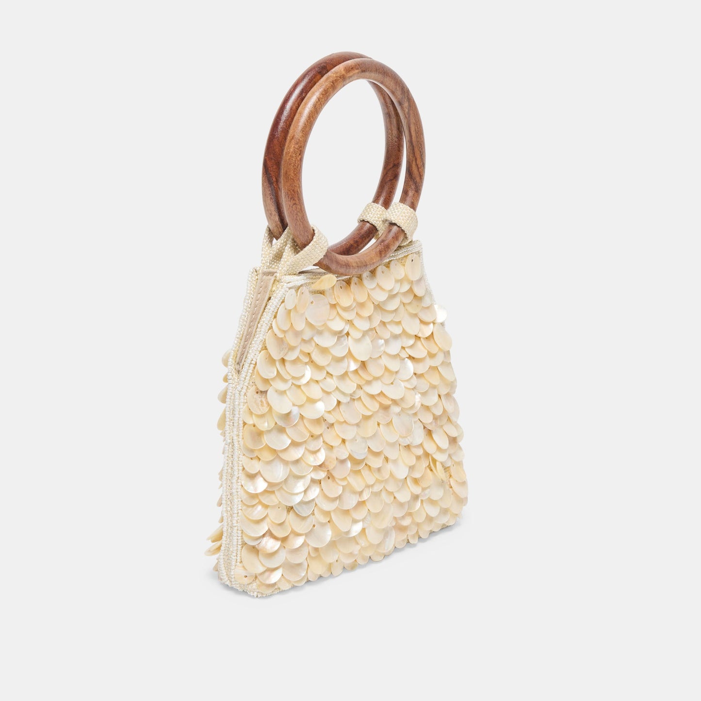 Allegra Natural Sequin Handbag Dolce Vita us