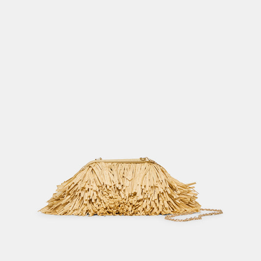 Serina Natural Raffia Clutch Dolce Vita us