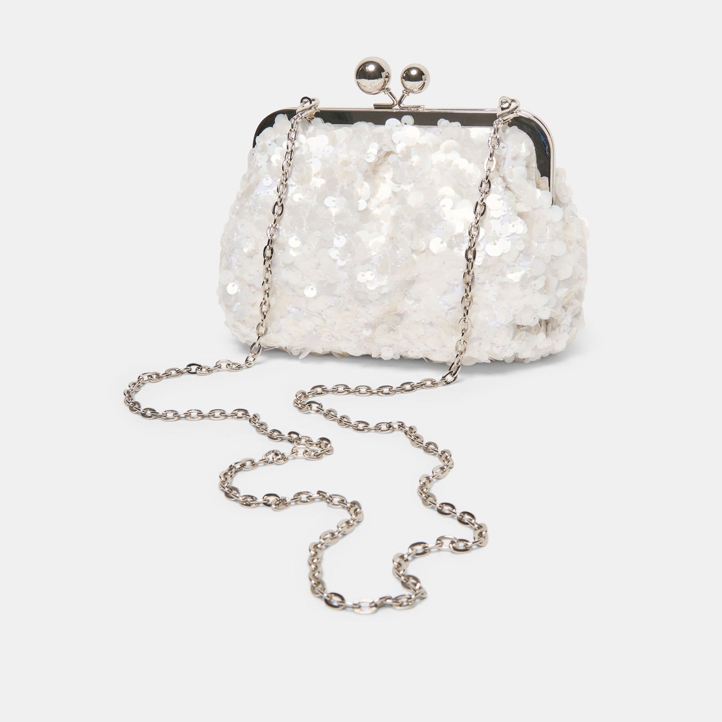 Kendall White Sequin Clutch Dolce Vita Sale