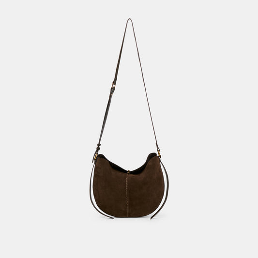 Bennett Espresso Suede Crossbody Dolce Vita New