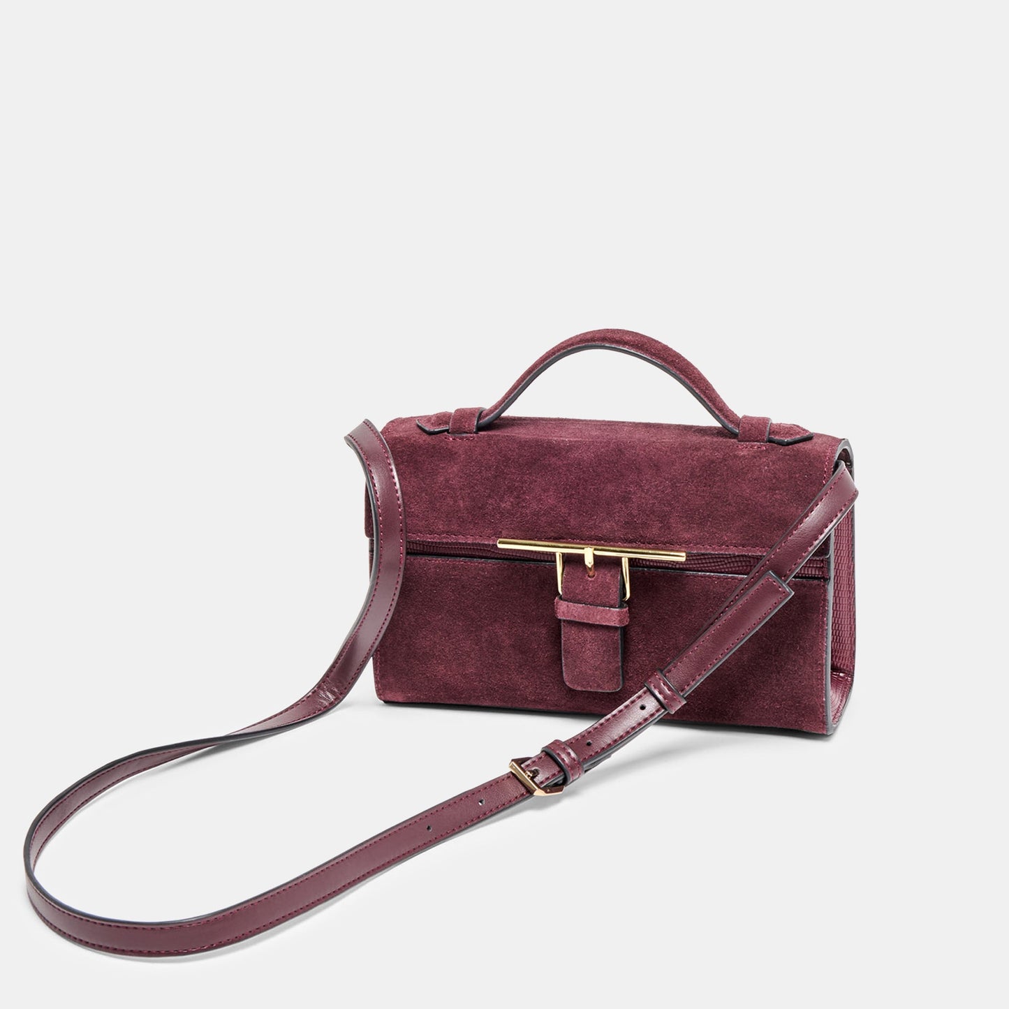 Zannone Burgundy Suede Crossbody Dolce Vita Outlet