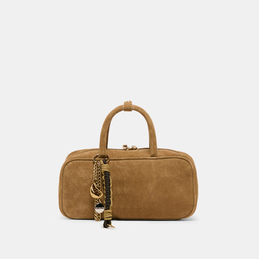 SANTINA HANDBAG TAUPE SUEDE
 – Dolce Vita Dolce Vita On sale