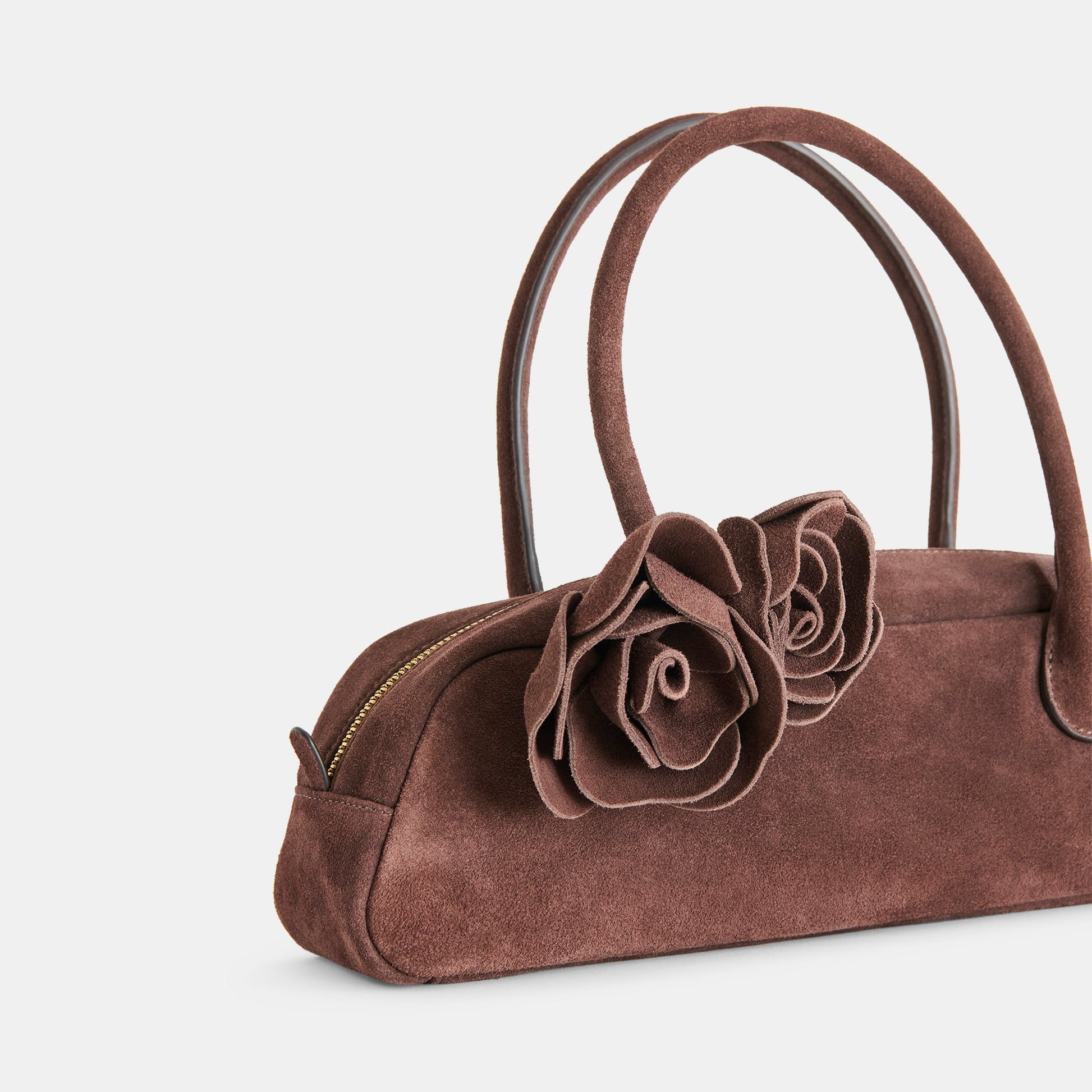 Boracay Chocolate Suede Shoulder Bag Dolce Vita us