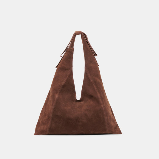 Marie Chocolate Suede Tote Dolce Vita us