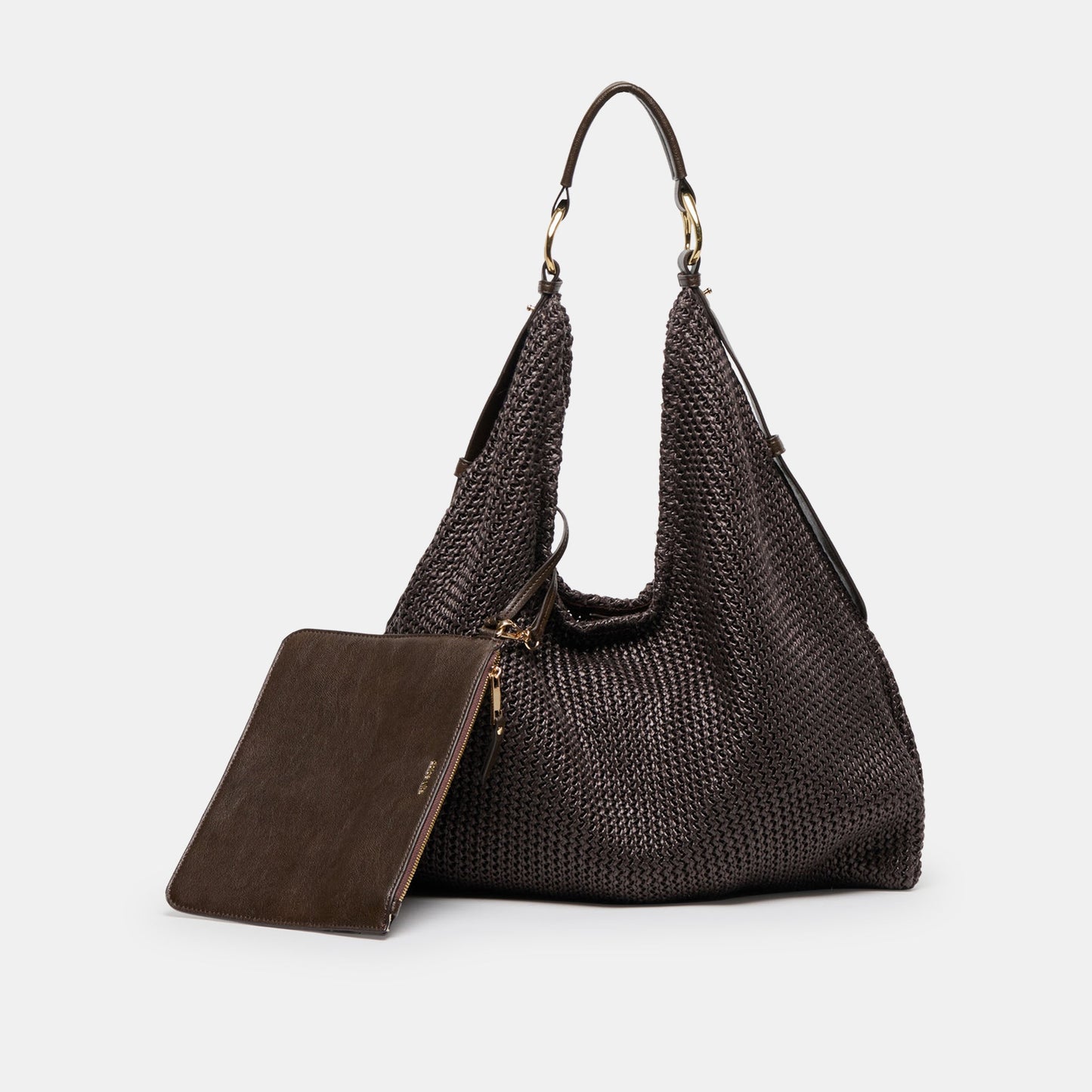 Miriel Chocolate Raffia Tote Dolce Vita On sale