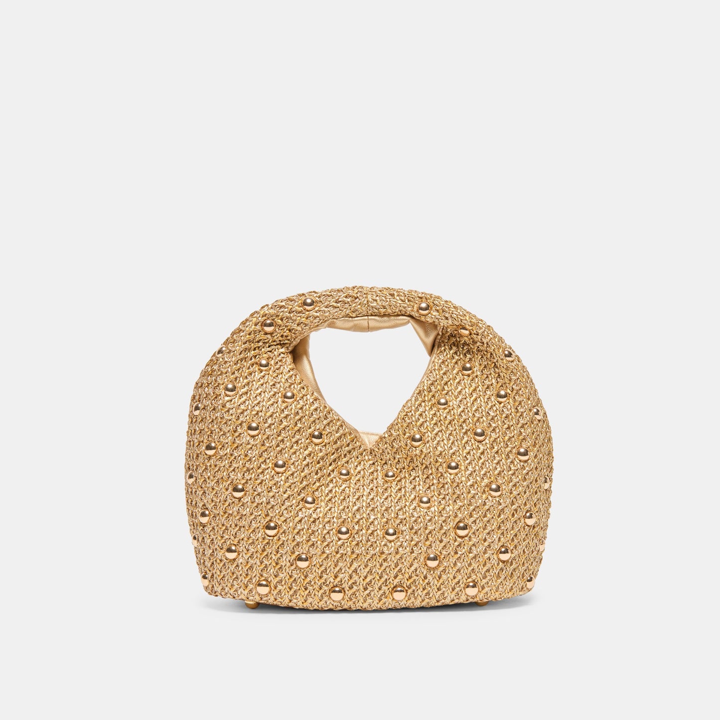 Dahlia Gold Raffia Handbag Dolce Vita us