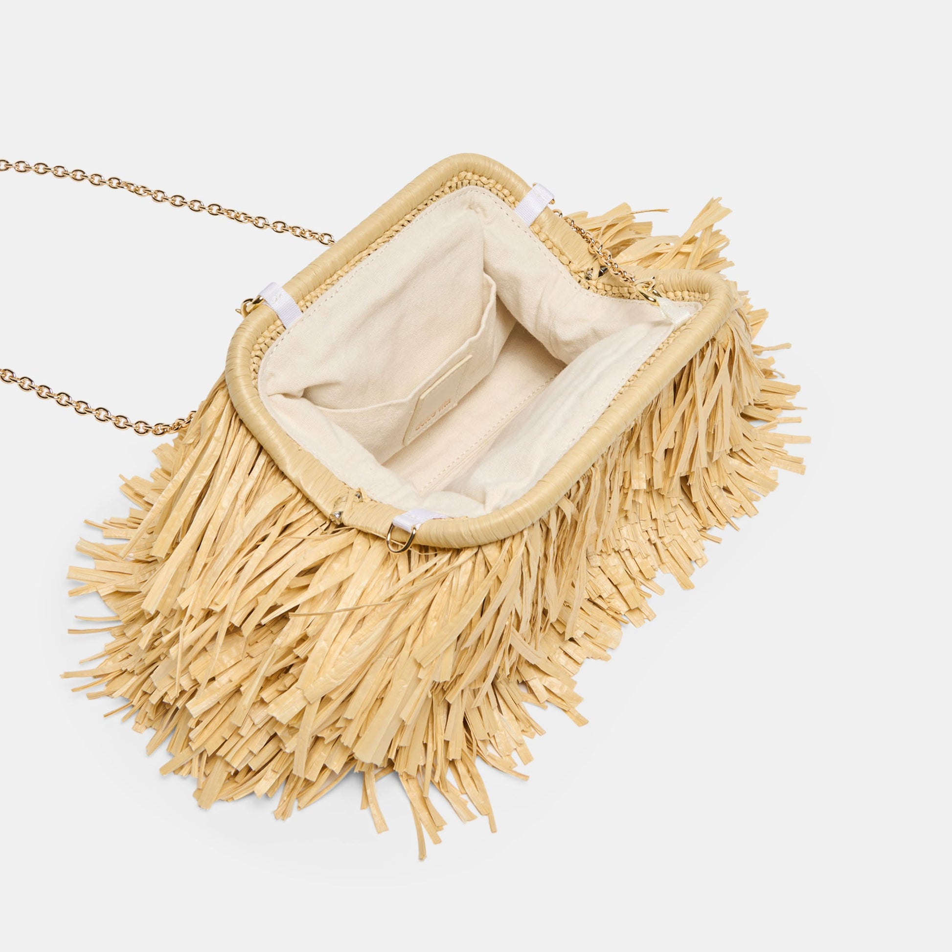 Serina Natural Raffia Clutch Dolce Vita Sale