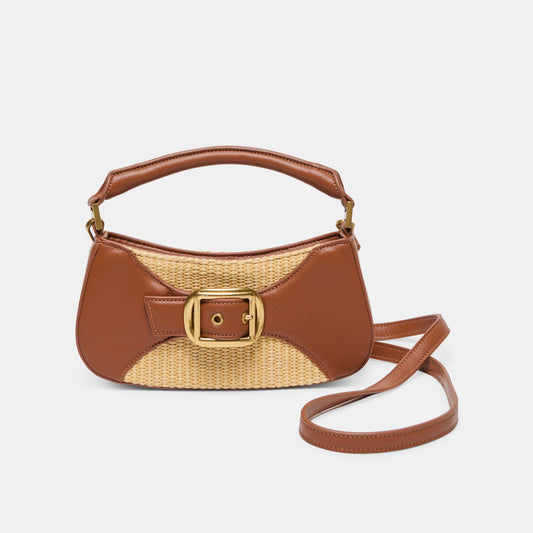 Nuala Raffia Saddle Stella Handbag Dolce Vita Outlet
