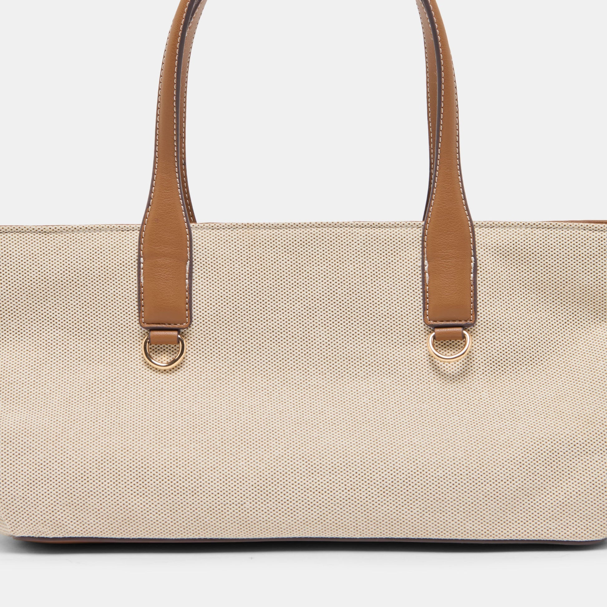 CLARINA Natural Canvas Shoulder Bag Dolce Vita For sale