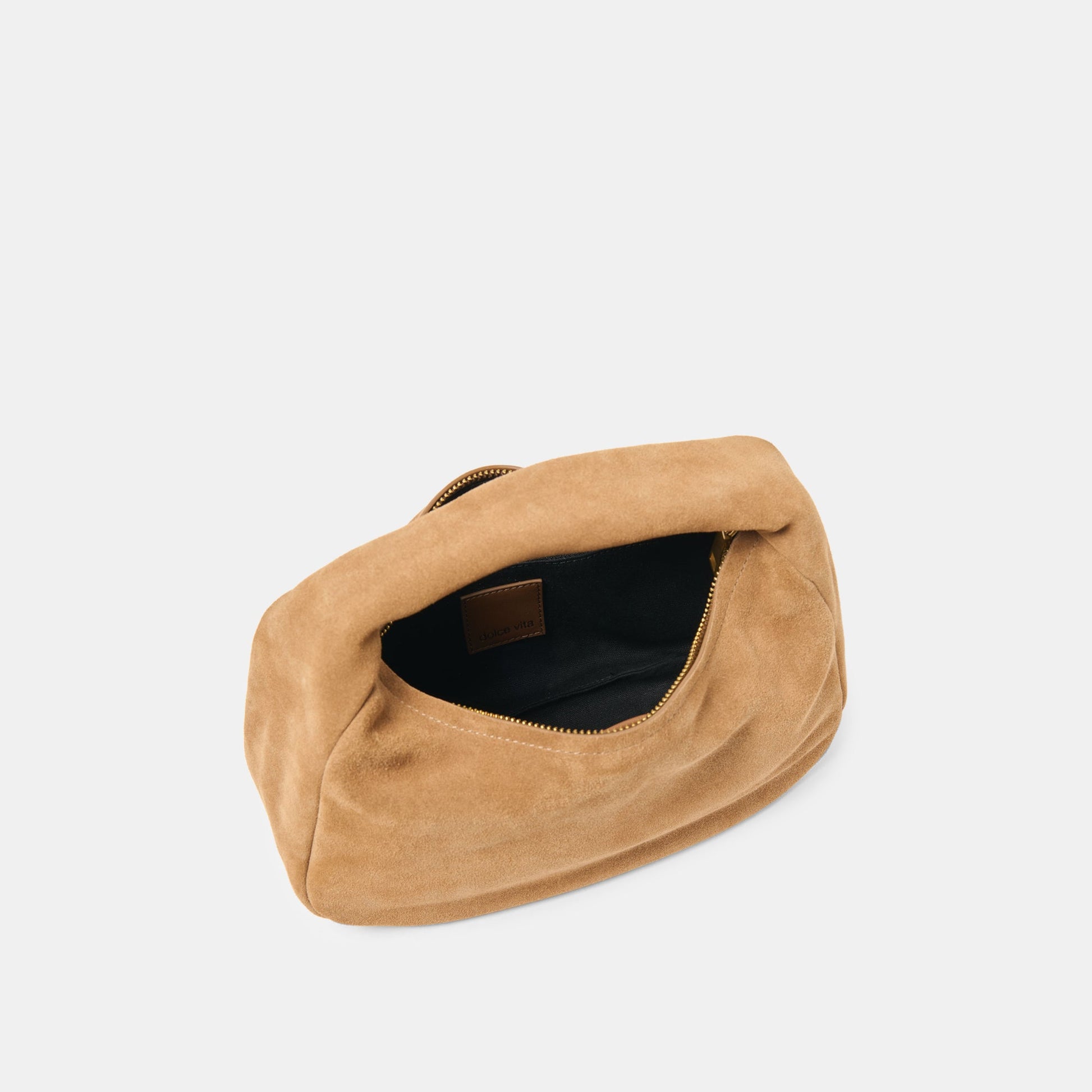 Frankie Brown Suede Handbag Dolce Vita Outlet