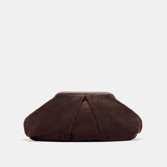 Sahara Espresso Suede Clutch Dolce Vita Outlet