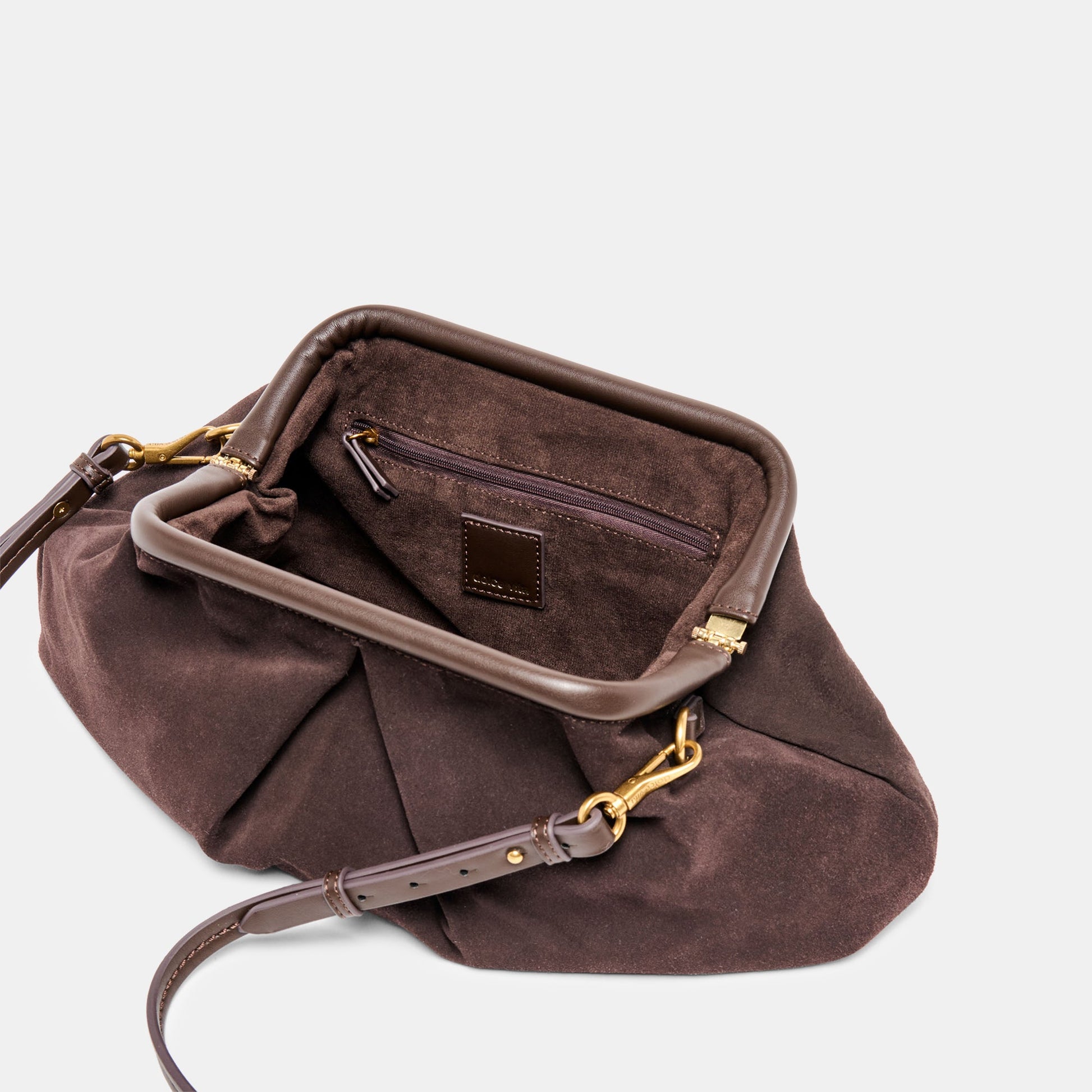 Sahara Espresso Suede Clutch Dolce Vita Outlet