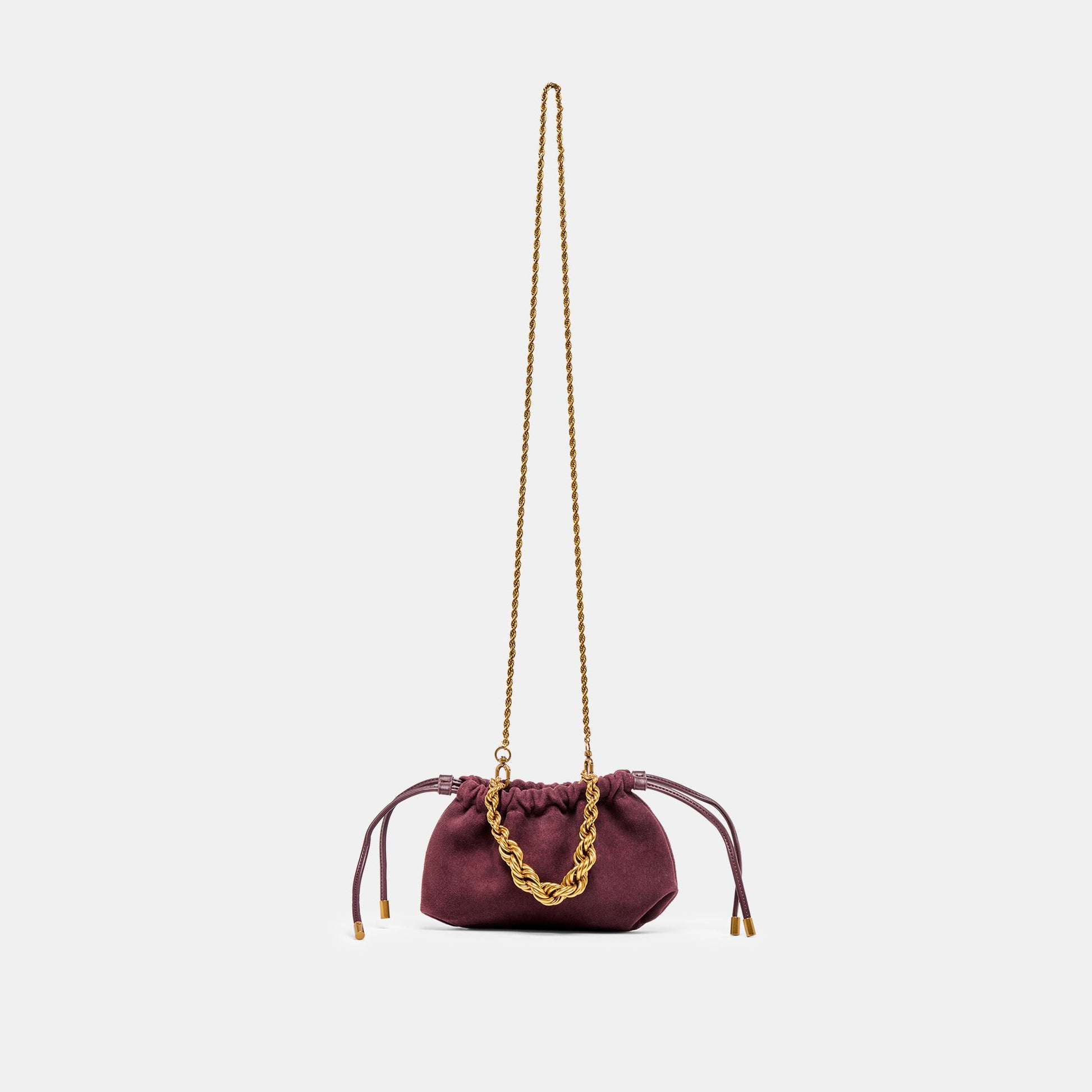Cleo Burgundy Suede Crossbody Dolce Vita us
