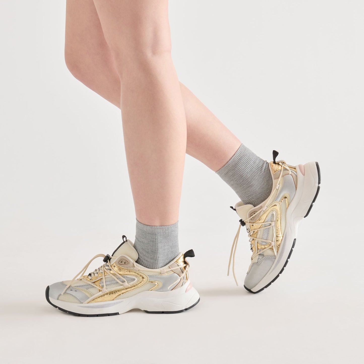 5-Pack Lettuce Edge White Grey Anklet Socks Dolce Vita Outlet
