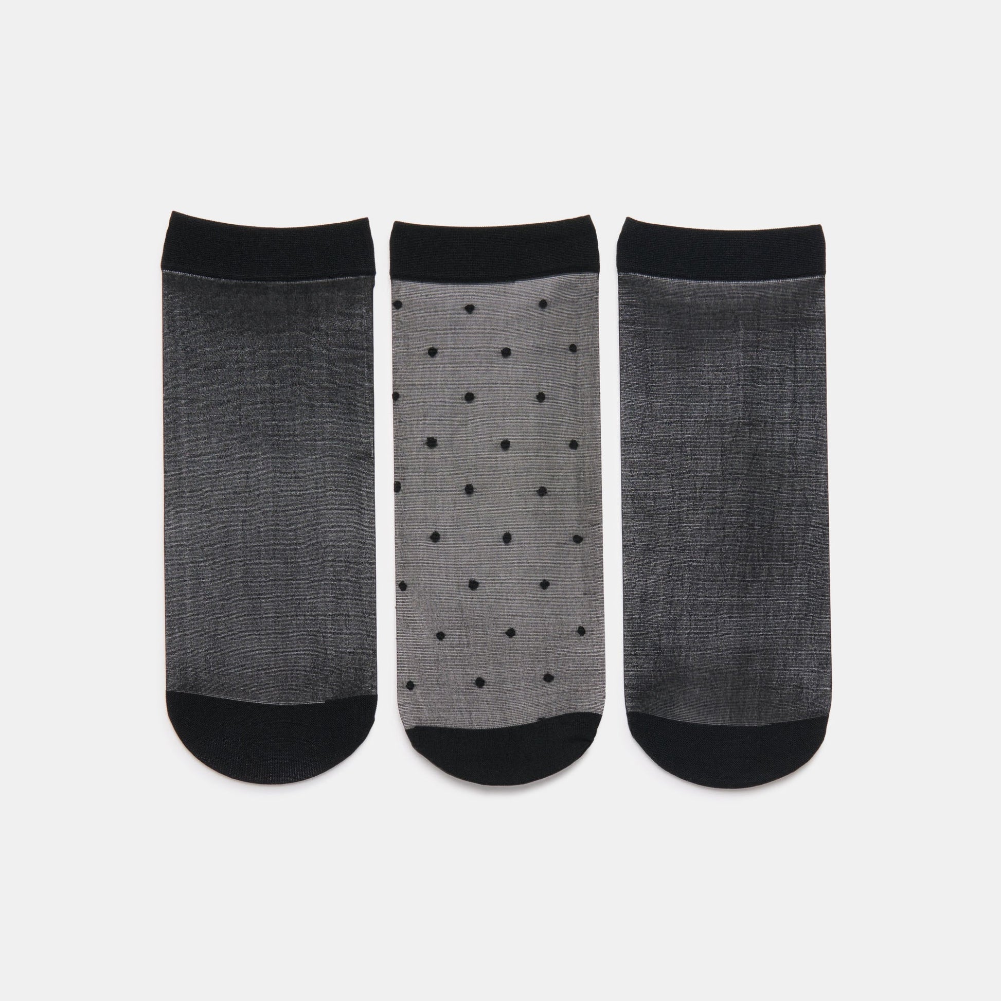 3-Pack Ditsy Dot Black Sheer Anklet Socks Dolce Vita On sale