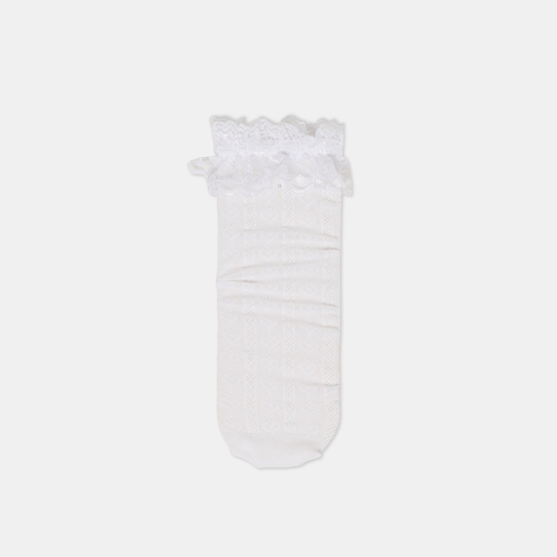 Lace Ruffle White Crew Socks Dolce Vita Online