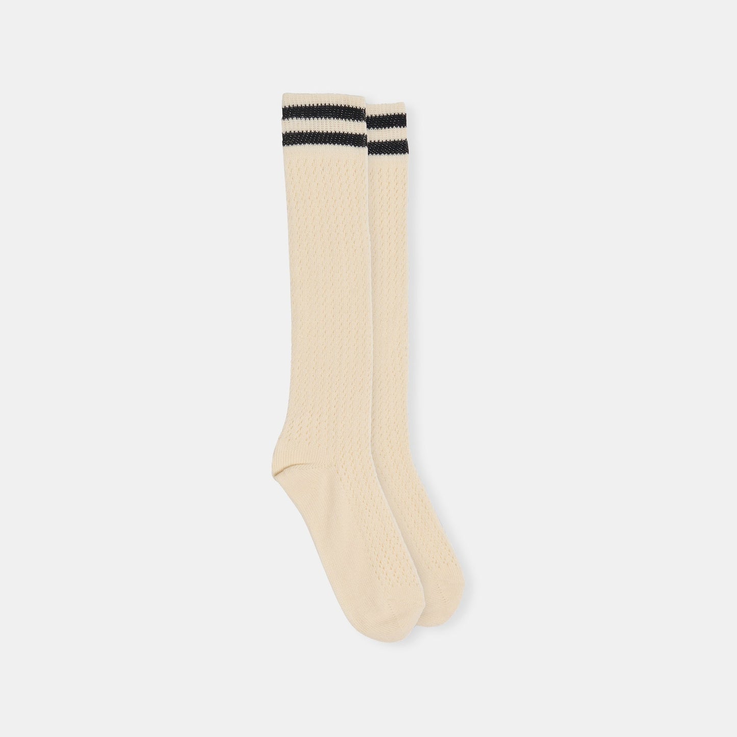Pointelle Striped Black White Knee High Sock Dolce Vita For sale