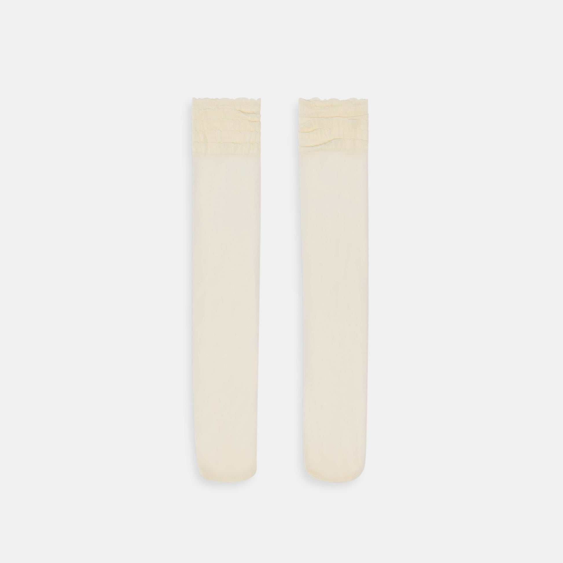 Ruffle Ivory Sheer Knee High Socks Dolce Vita us