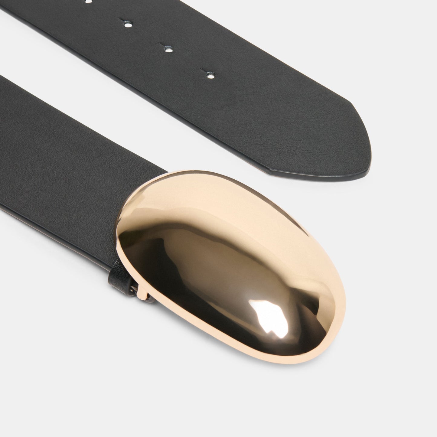 Bubble Black Gold Buckle Belt Dolce Vita Discount