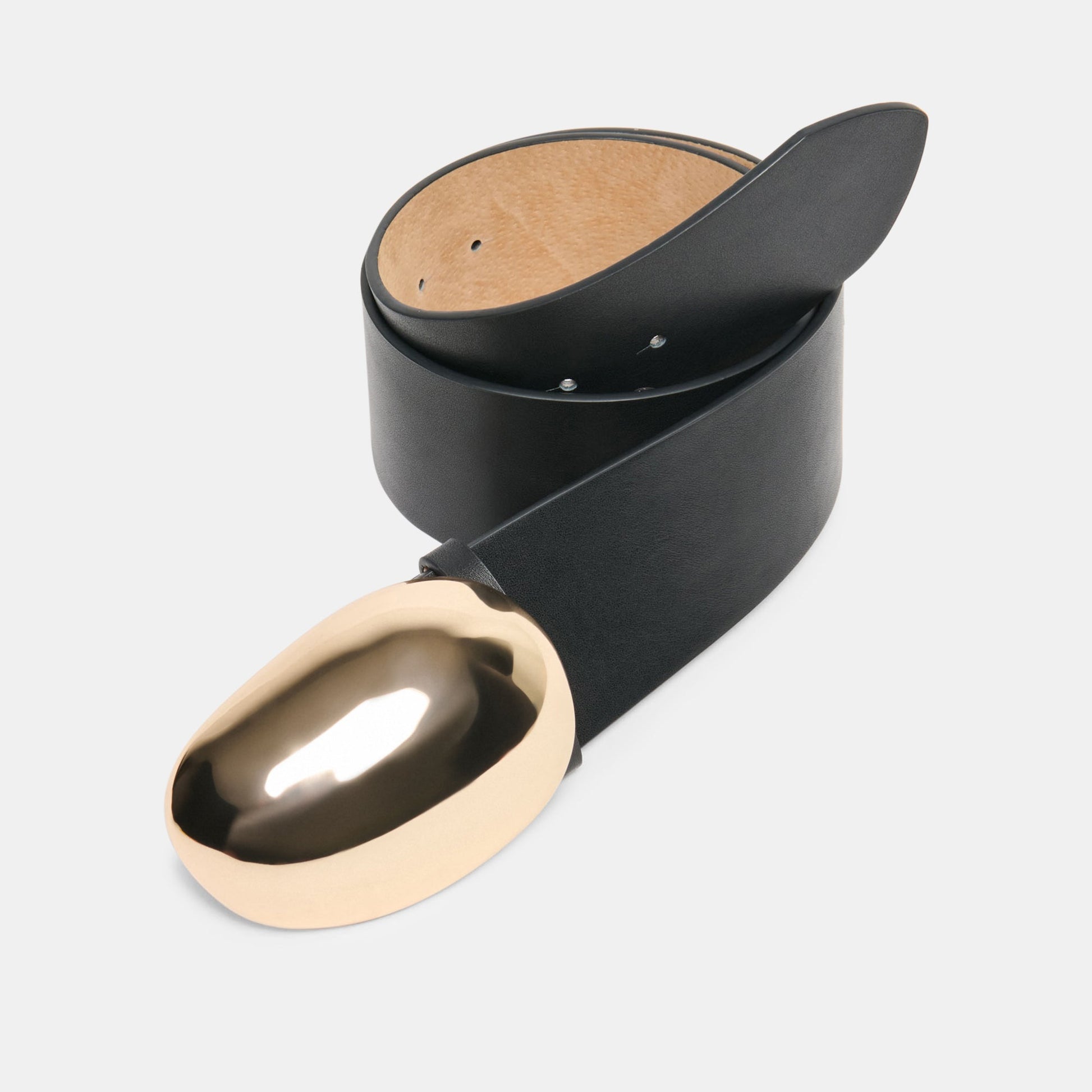 Bubble Black Gold Buckle Belt Dolce Vita Discount