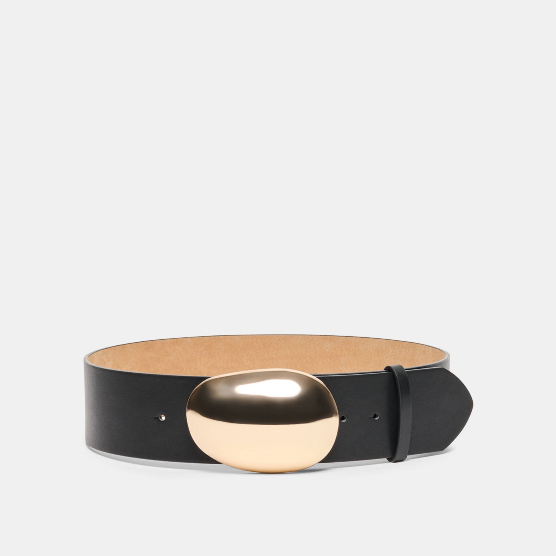 Bubble Black Gold Buckle Belt Dolce Vita Discount