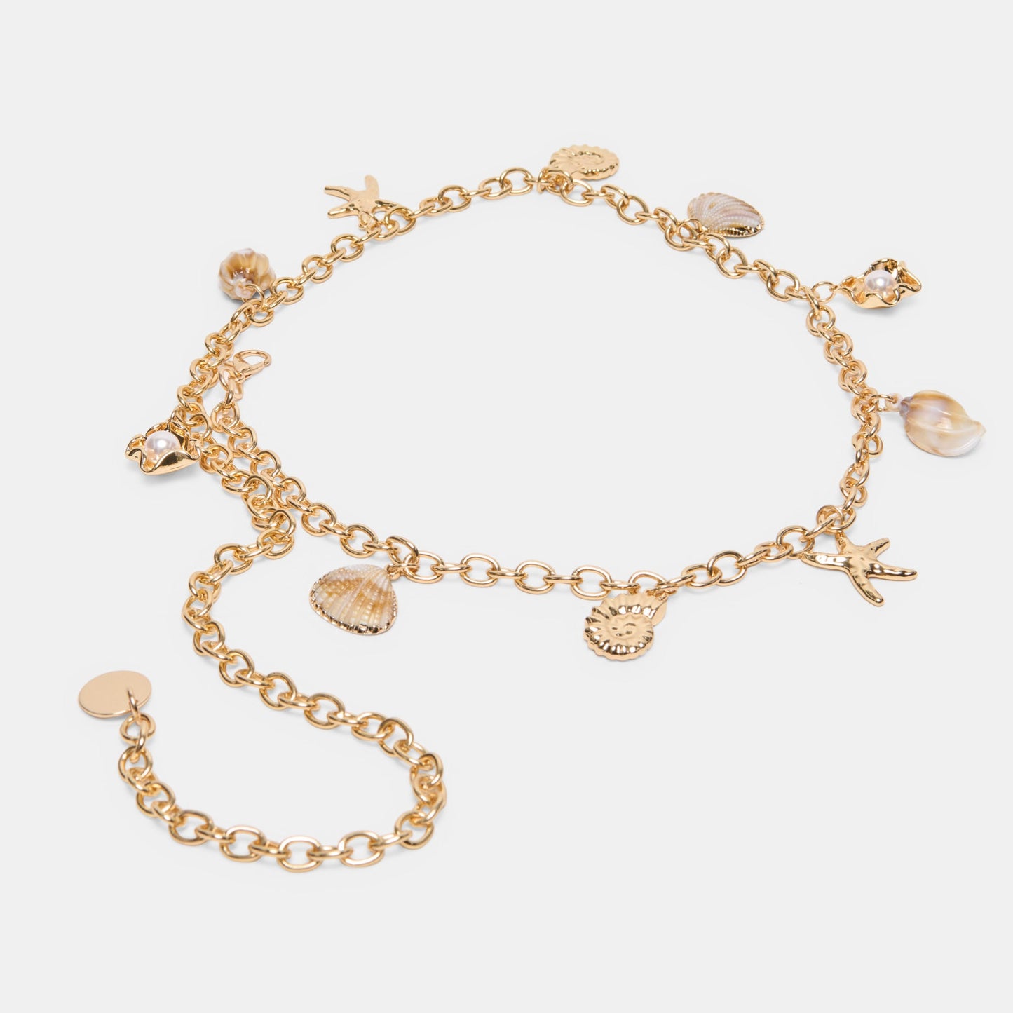 Shell Gold Chain Link Belt Dolce Vita Sale