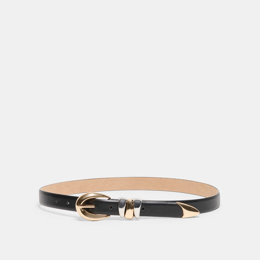 Mixed Metal Black Buckle Belt Dolce Vita On sale