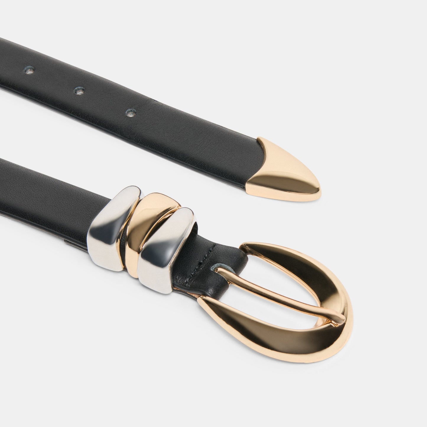 Mixed Metal Black Buckle Belt Dolce Vita On sale