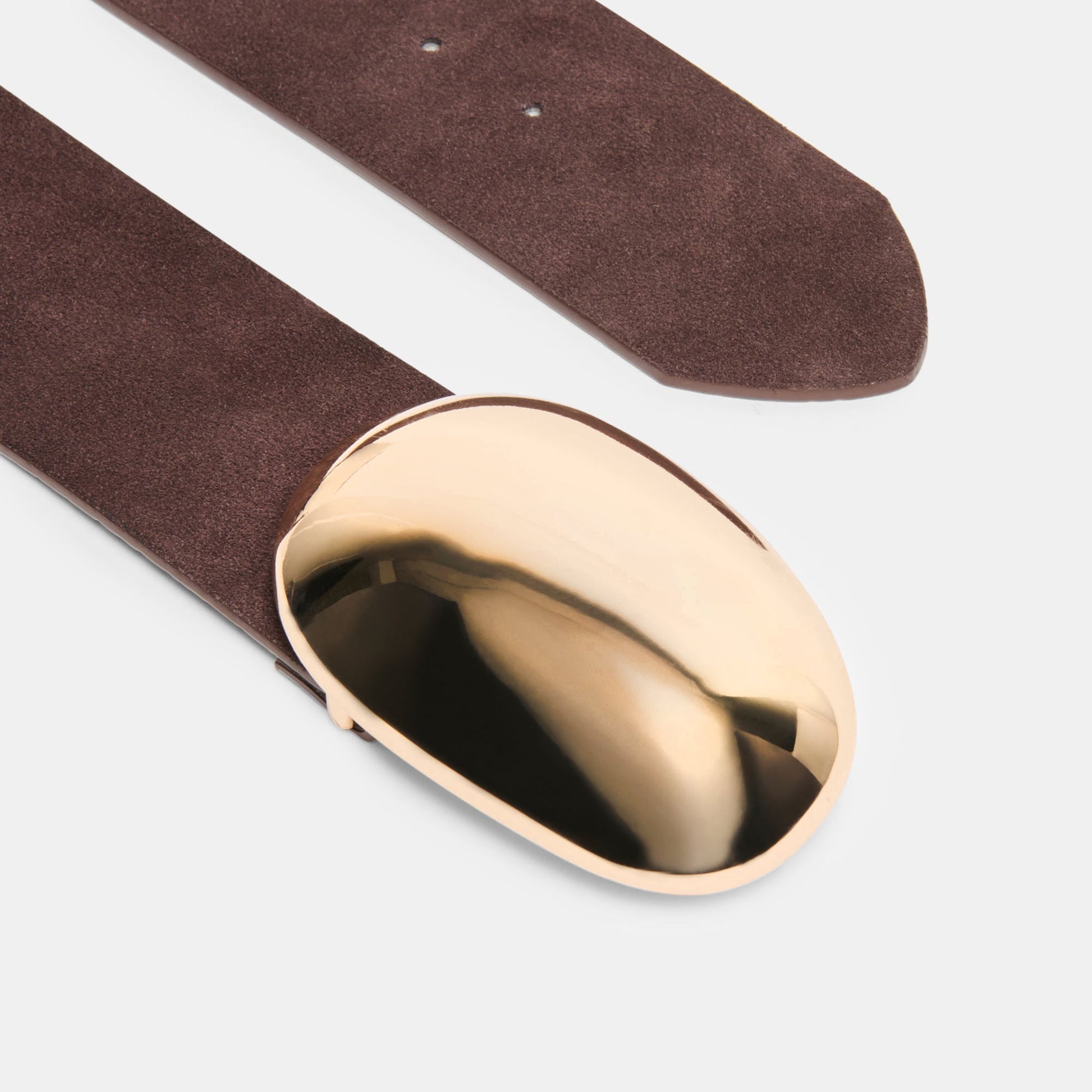 Bubble Mahogany Gold Buckle Belt Dolce Vita us