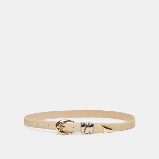 Mixed Metal Sand Suede Buckle Belt Dolce Vita New
